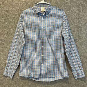 BROOKS BROTHERS Milano Fit Non-Iron 100% Supima Cotton Plaid Shirt Men’s Medium